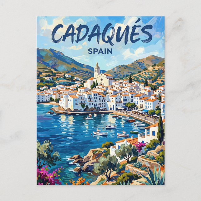Cadaqués Spanien Postkarte (Vorderseite)