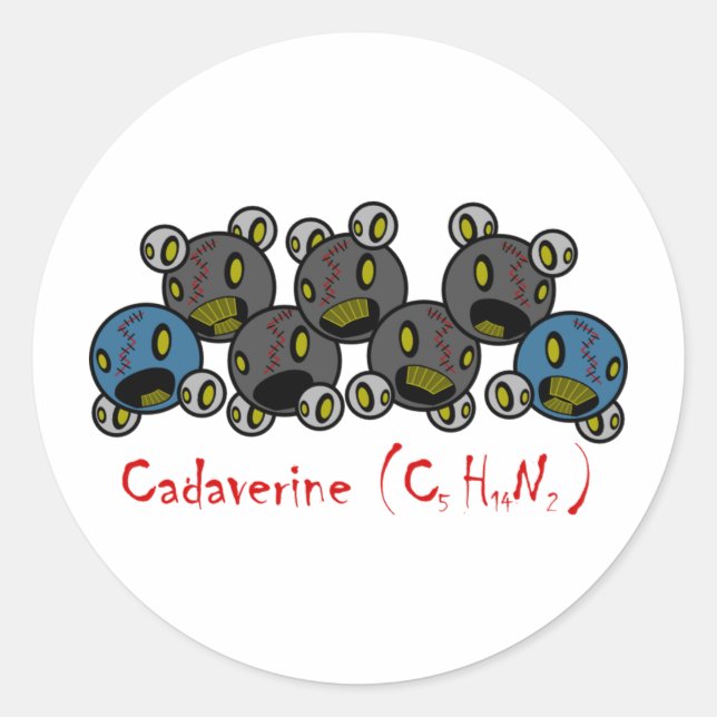 Cadaverin Sticker (Vorderseite)