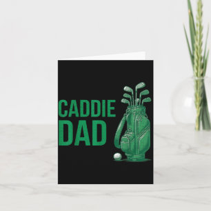Caddie Dad Golfschläger Vatertag Golfer Design Karte