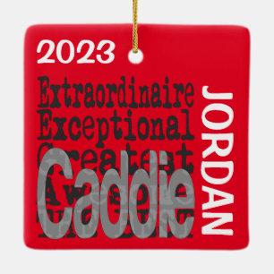 Caddie Extraordinaire CUSTOM Keramikornament