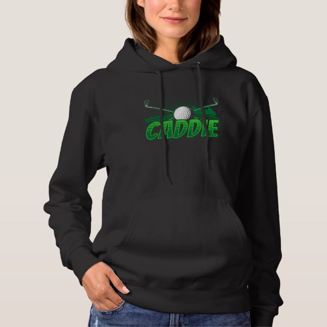 Caddie Golfing Golfer Job Golf Hoodie (Vorderseite)