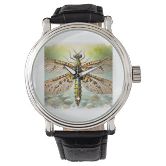 Caddisfly 241024IREF225 - Watercolor Armbanduhr