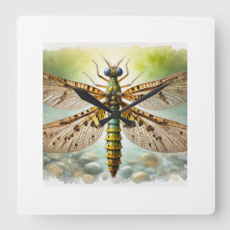 Caddisfly 241024IREF225 - Watercolor Quadratische Wanduhr