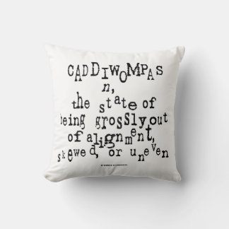 Caddiwompas Noun Definition Skewed Spaß Kissen