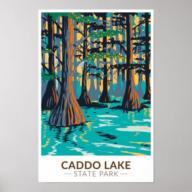 Caddo Lake Staat Park Texas Vintag Poster (Vorne)
