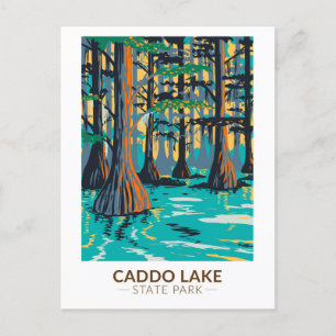 Caddo Lake State Park Texas Vintage auf Deutsch Postkarte