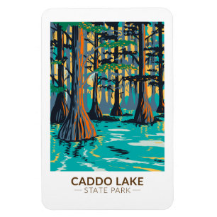 Caddo Lake State Park Texas Vintage Magnet