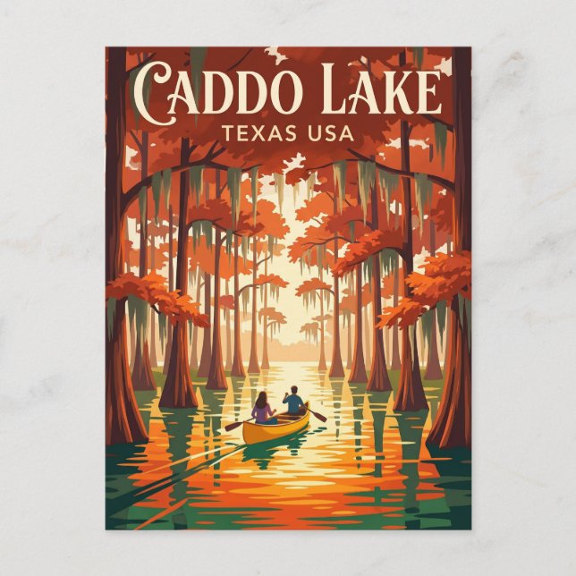 Caddo Lake USA Postkarte (Vorderseite)