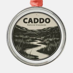 Caddo National Grasslands Texas Stream Ornament Aus Metall
