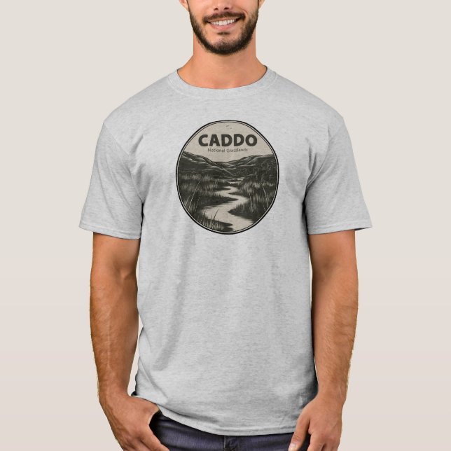 Caddo National Grasslands Texas Stream T-Shirt (Vorderseite)