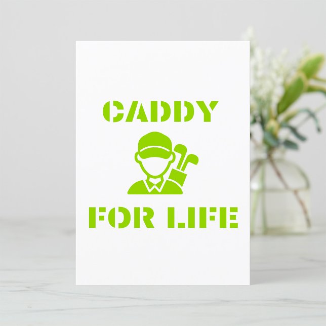 Caddy for Life Green Golfer Einladung (Von Creator hochgeladen)