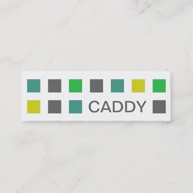 CADDY (Mod-Quadrate) Mini Visitenkarte (Vorderseite)