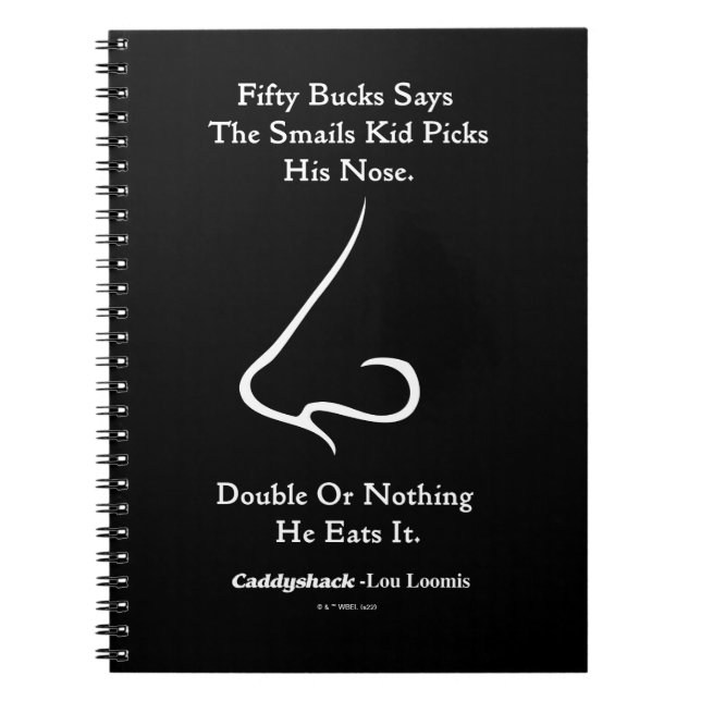 Caddyshack | 50 Bucks Says Notizblock (Vorderseite)