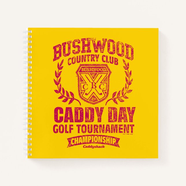 Caddyshack | Bushwood Country Club Caddy Day Golf Notizbuch (Vorderseite)