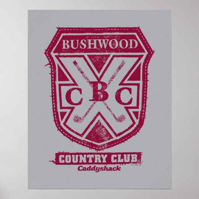 Caddyshack | Bushwood Country Club Wappen Poster (Vorne)
