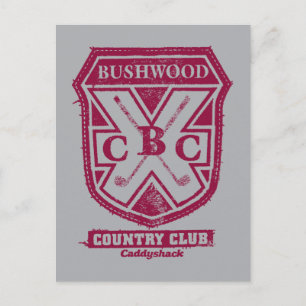 Caddyshack   Bushwood Country Club Wappen Postkarte