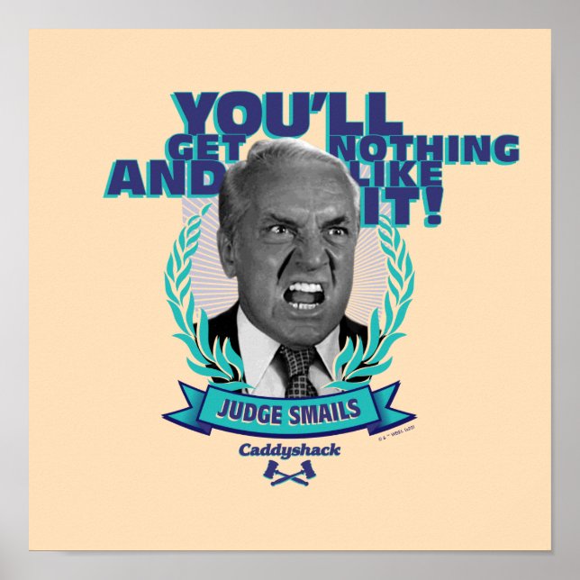 Caddyshack | Du wirst nichts bekommen und es mögen Poster (Vorne)
