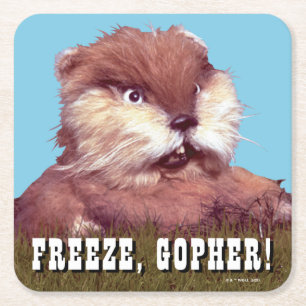 Caddyshack   Freeze, Gopher! Rechteckiger Pappuntersetzer