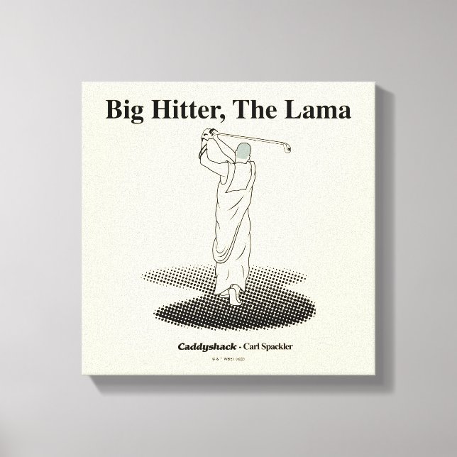 Caddyshack | Großer Hitter, der Lama Leinwanddruck (Vorderseite)
