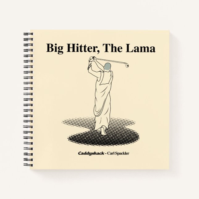 Caddyshack | Großer Hitter, der Lama Notizbuch (Vorderseite)
