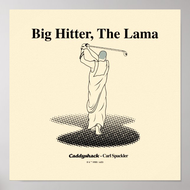 Caddyshack | Großer Hitter, der Lama Poster (Vorne)