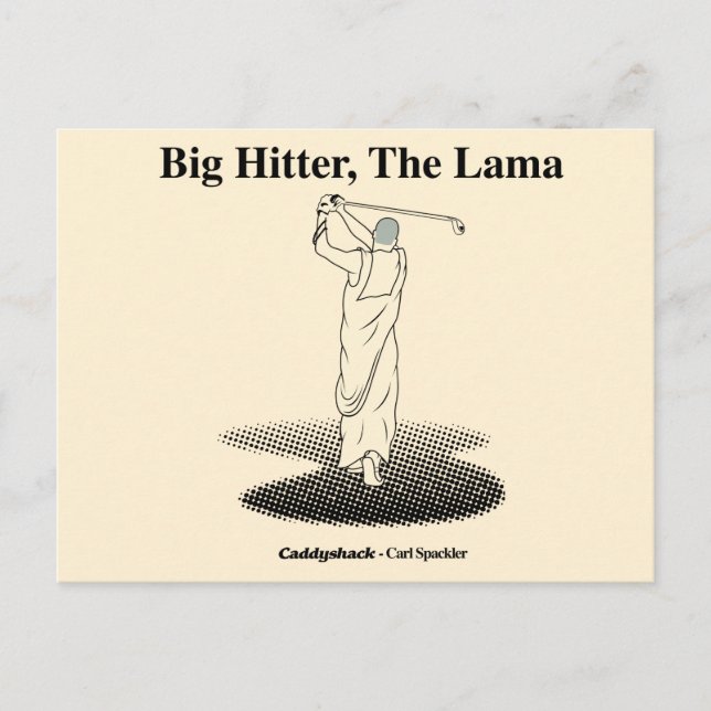 Caddyshack | Großer Hitter, der Lama Postkarte (Vorderseite)