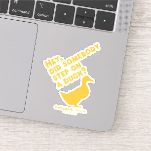 Caddyshack Hey, ist jemand auf eine Ente getrete Aufkleber