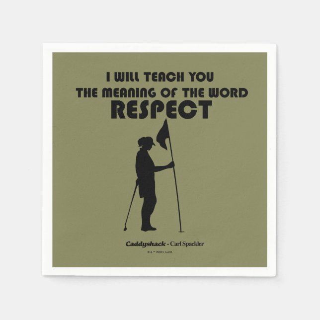 Caddyshack | Ich werde Ihnen die Bedeutung des W b Serviette (Vorderseite)