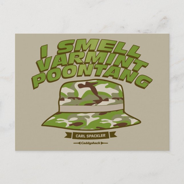 Caddyshack | Varmint Poontang Postkarte (Vorderseite)