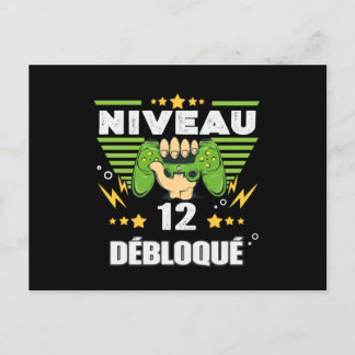 Cadeau 12 Jährlicher Gamer 22 Postkarte