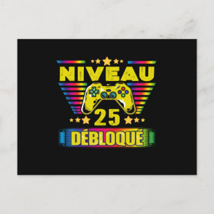 Cadeau 25 Jährlicher Gamer5 25 Postkarte
