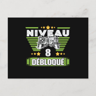 Cadeau 8: Gamer 8 Débloqué Postkarte