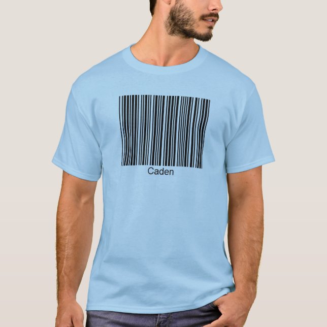 Caden personalisiertes Funktionsbarcode-T-Shirt T-Shirt (Vorderseite)
