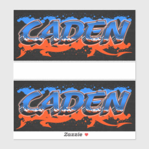 Caden Vorname Name Graffiti Aufkleber Sticker