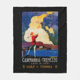 CadenabbiaTremezzo Vintage PosterEuropa Fleecedecke