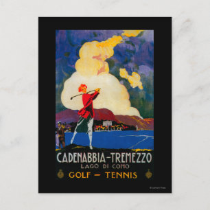 CadenabbiaTremezzo Vintage PosterEuropa Postkarte