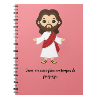 caderno com frases de jesus notizblock