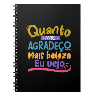 Caderno em espiral com fase em lettern notizblock