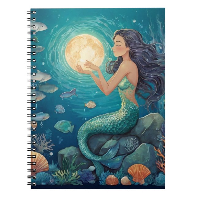 caderno espiral “Encanto da Sereia” Notizblock (Vorderseite)