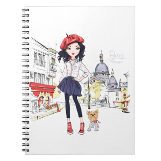 Caderno FASHION MIRL IN PARIS Notizblock