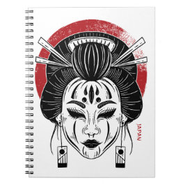 Caderno Gueixa/ notebook gueixa/ japão Notizblock