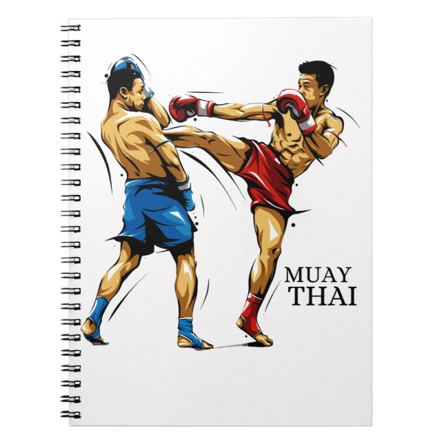 Caderno Muay Thai / Thai Boxing Notizblock (Vorderseite)