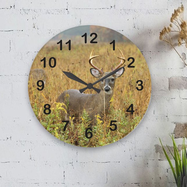 Cades Buchtwhitetail-Dollar-Wanduhr Große Wanduhr (Von Creator hochgeladen)