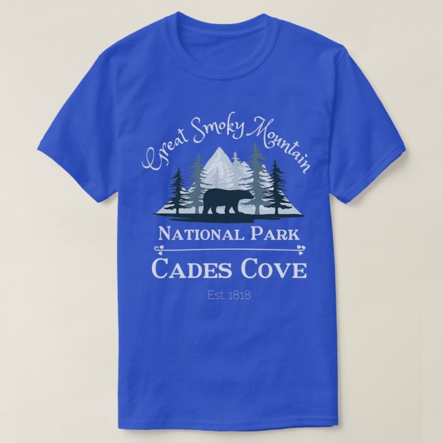 Cades Cove Bären in Pinien  T-Shirt (Design vorne)