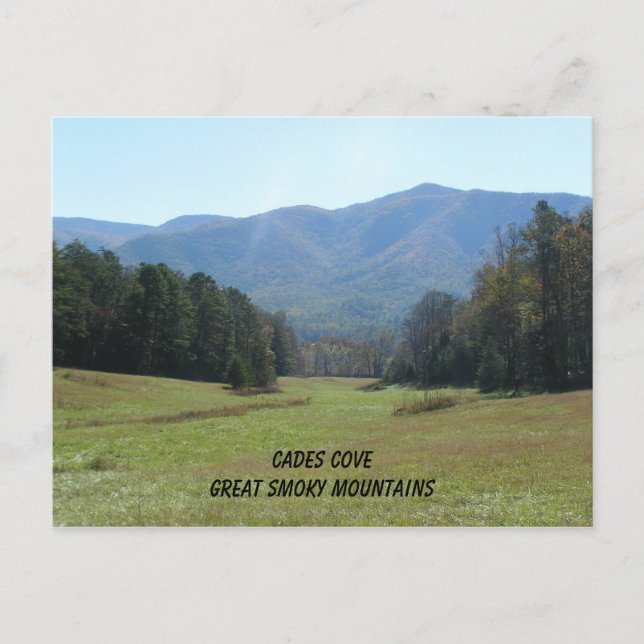 Cades Cove Great Smoky Mountains Postkarte (Vorderseite)