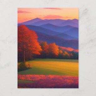 Cades Cove Herbst Erinnerungen Postkarte