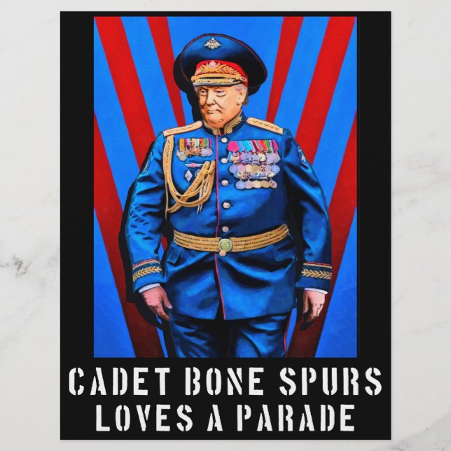Cadet Bone Spurs Politischer Flyer (Vorne)