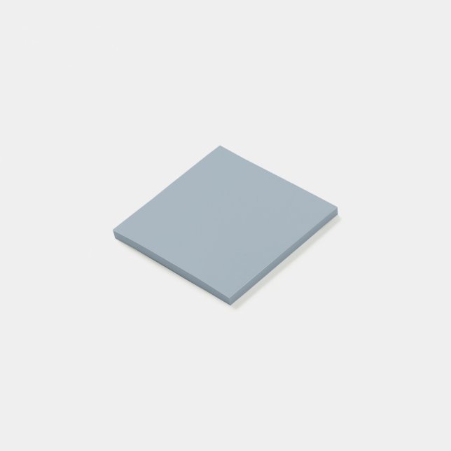 Cadet grey (solid color)  post-it klebezettel (angewinkelt)