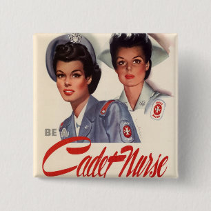 Cadet Nurse Button