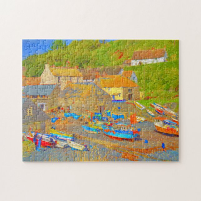 CADGWITH BUCHT-CORNWALL-LAUBSÄGE PUZZLE (Horizontal)